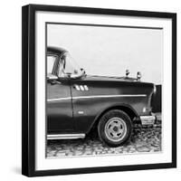 Cuba Fuerte Collection SQ BW - Close-up of Retro Car II-Philippe Hugonnard-Framed Photographic Print