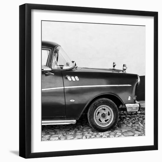 Cuba Fuerte Collection SQ BW - Close-up of Retro Car II-Philippe Hugonnard-Framed Photographic Print