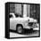 Cuba Fuerte Collection SQ BW - Close-up of Yellow Taxi of Havana-Philippe Hugonnard-Framed Stretched Canvas