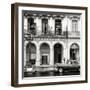 Cuba Fuerte Collection SQ BW - Colorful Architecture and Black Classic Car-Philippe Hugonnard-Framed Photographic Print