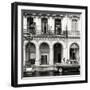 Cuba Fuerte Collection SQ BW - Colorful Architecture and Black Classic Car-Philippe Hugonnard-Framed Photographic Print