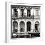 Cuba Fuerte Collection SQ BW - Colorful Architecture and Black Classic Car-Philippe Hugonnard-Framed Photographic Print