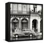 Cuba Fuerte Collection SQ BW - Colorful Architecture and Classic Car-Philippe Hugonnard-Framed Stretched Canvas