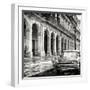 Cuba Fuerte Collection SQ BW - Colorful Buildings and Taxi Car-Philippe Hugonnard-Framed Photographic Print