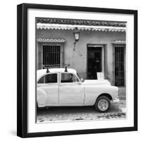 Cuba Fuerte Collection SQ BW - Cuban Classic Car II-Philippe Hugonnard-Framed Photographic Print