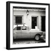 Cuba Fuerte Collection SQ BW - Cuban Classic Car-Philippe Hugonnard-Framed Photographic Print