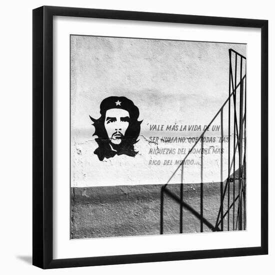 Cuba Fuerte Collection SQ BW - Cuban Facade-Philippe Hugonnard-Framed Photographic Print