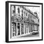 Cuba Fuerte Collection SQ BW - Cuban Facades in Havana-Philippe Hugonnard-Framed Photographic Print