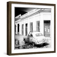 Cuba Fuerte Collection SQ BW - Cuban Street Scene II-Philippe Hugonnard-Framed Photographic Print