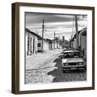 Cuba Fuerte Collection SQ BW - Cuban Street Scene in Trinidad II-Philippe Hugonnard-Framed Photographic Print