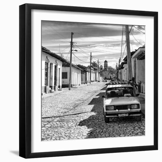 Cuba Fuerte Collection SQ BW - Cuban Street Scene in Trinidad II-Philippe Hugonnard-Framed Photographic Print