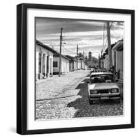 Cuba Fuerte Collection SQ BW - Cuban Street Scene in Trinidad II-Philippe Hugonnard-Framed Photographic Print