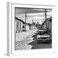 Cuba Fuerte Collection SQ BW - Cuban Street Scene in Trinidad II-Philippe Hugonnard-Framed Photographic Print