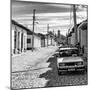 Cuba Fuerte Collection SQ BW - Cuban Street Scene in Trinidad II-Philippe Hugonnard-Mounted Photographic Print