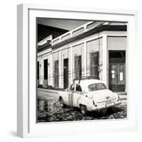 Cuba Fuerte Collection SQ BW - Cuban Street Scene-Philippe Hugonnard-Framed Photographic Print