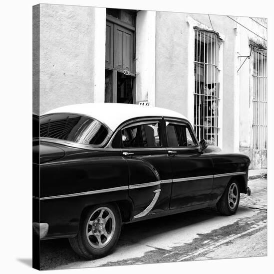 Cuba Fuerte Collection SQ BW - Cuban Taxi II-Philippe Hugonnard-Stretched Canvas