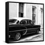Cuba Fuerte Collection SQ BW - Cuban Taxi II-Philippe Hugonnard-Framed Stretched Canvas