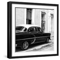 Cuba Fuerte Collection SQ BW - Cuban Taxi II-Philippe Hugonnard-Framed Photographic Print