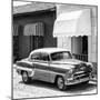 Cuba Fuerte Collection SQ BW - Cuban Taxi Trinidad II-Philippe Hugonnard-Mounted Photographic Print