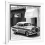 Cuba Fuerte Collection SQ BW - Cuban Taxi Trinidad II-Philippe Hugonnard-Framed Photographic Print