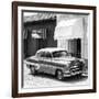 Cuba Fuerte Collection SQ BW - Cuban Taxi Trinidad II-Philippe Hugonnard-Framed Photographic Print