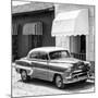 Cuba Fuerte Collection SQ BW - Cuban Taxi Trinidad II-Philippe Hugonnard-Mounted Photographic Print