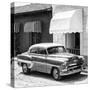 Cuba Fuerte Collection SQ BW - Cuban Taxi Trinidad II-Philippe Hugonnard-Stretched Canvas