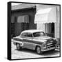 Cuba Fuerte Collection SQ BW - Cuban Taxi Trinidad II-Philippe Hugonnard-Framed Stretched Canvas