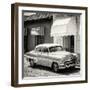 Cuba Fuerte Collection SQ BW - Cuban Taxi Trinidad-Philippe Hugonnard-Framed Photographic Print