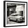 Cuba Fuerte Collection SQ BW - Cuban Taxi Trinidad-Philippe Hugonnard-Framed Photographic Print