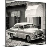 Cuba Fuerte Collection SQ BW - Cuban Taxi Trinidad-Philippe Hugonnard-Mounted Photographic Print