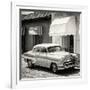 Cuba Fuerte Collection SQ BW - Cuban Taxi Trinidad-Philippe Hugonnard-Framed Photographic Print