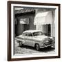 Cuba Fuerte Collection SQ BW - Cuban Taxi Trinidad-Philippe Hugonnard-Framed Photographic Print