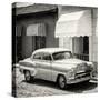 Cuba Fuerte Collection SQ BW - Cuban Taxi Trinidad-Philippe Hugonnard-Stretched Canvas