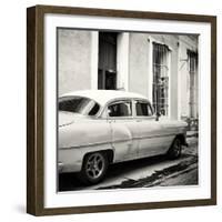 Cuba Fuerte Collection SQ BW - Cuban Taxi-Philippe Hugonnard-Framed Photographic Print