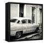 Cuba Fuerte Collection SQ BW - Cuban Taxi-Philippe Hugonnard-Framed Stretched Canvas