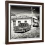 Cuba Fuerte Collection SQ BW - Cuban Taxis II-Philippe Hugonnard-Framed Photographic Print