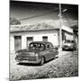 Cuba Fuerte Collection SQ BW - Cuban Taxis II-Philippe Hugonnard-Mounted Photographic Print