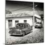 Cuba Fuerte Collection SQ BW - Cuban Taxis II-Philippe Hugonnard-Mounted Photographic Print