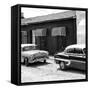 Cuba Fuerte Collection SQ BW - Cuban Taxis Trinidad II-Philippe Hugonnard-Framed Stretched Canvas