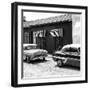 Cuba Fuerte Collection SQ BW - Cuban Taxis Trinidad II-Philippe Hugonnard-Framed Photographic Print