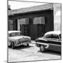 Cuba Fuerte Collection SQ BW - Cuban Taxis Trinidad II-Philippe Hugonnard-Mounted Photographic Print