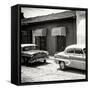 Cuba Fuerte Collection SQ BW - Cuban Taxis Trinidad-Philippe Hugonnard-Framed Stretched Canvas