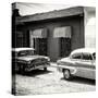Cuba Fuerte Collection SQ BW - Cuban Taxis Trinidad-Philippe Hugonnard-Stretched Canvas