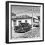 Cuba Fuerte Collection SQ BW - Cuban Taxis-Philippe Hugonnard-Framed Photographic Print