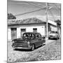 Cuba Fuerte Collection SQ BW - Cuban Taxis-Philippe Hugonnard-Mounted Photographic Print