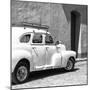 Cuba Fuerte Collection SQ BW - Cuban White Car-Philippe Hugonnard-Mounted Photographic Print