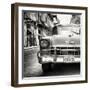 Cuba Fuerte Collection SQ BW - Detail on Classic Chevrolet-Philippe Hugonnard-Framed Photographic Print