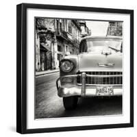 Cuba Fuerte Collection SQ BW - Detail on Classic Chevrolet-Philippe Hugonnard-Framed Photographic Print