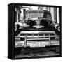 Cuba Fuerte Collection SQ BW - Detail on Classic Chevy-Philippe Hugonnard-Framed Stretched Canvas